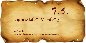 Tapasztó Virág névjegykártya